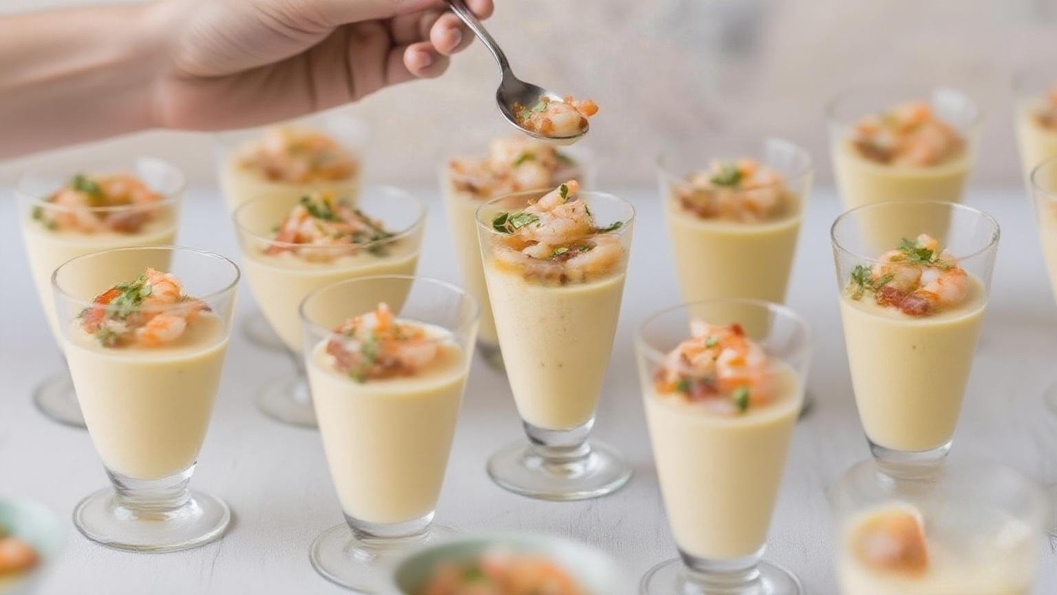 These Shrimp and Grits Appetizer Cups are so cute, delicious, EASY, and fun. I love the creamy cheese grits topped with the most flavorful Garlic Butter Shrimp. This is the best EASY Shrimp and Grits Recipe that you can make for a main course, or split into individual small cups for deceptively simple yet elevated appetizer.