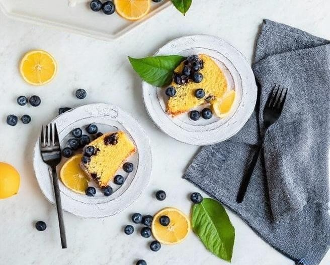 lemon blueberry cake with cake mix and pudding