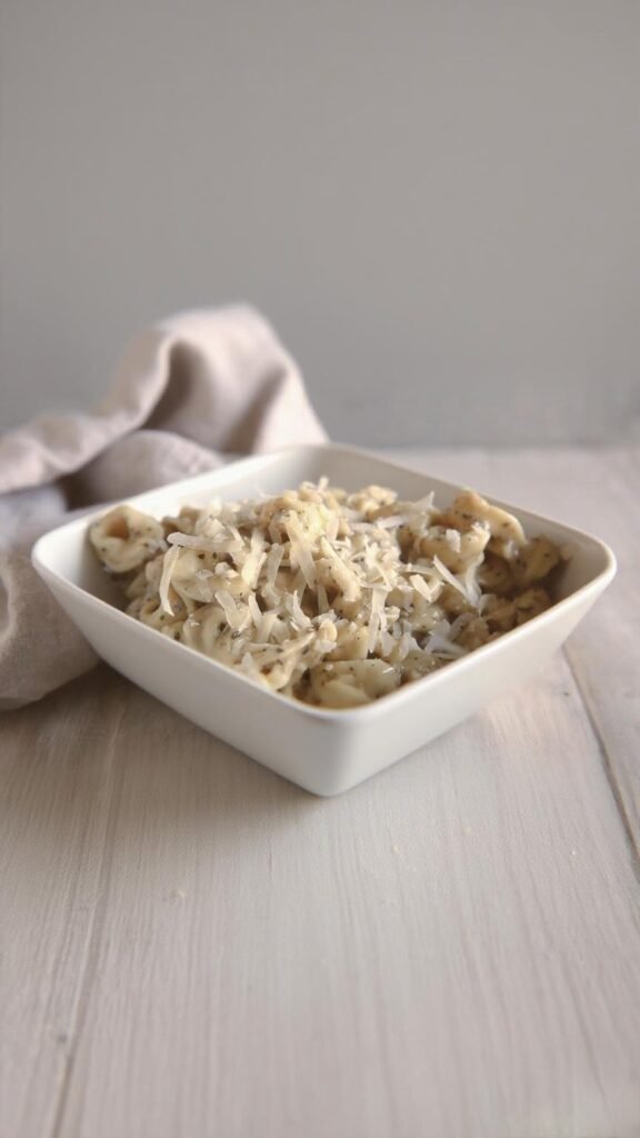 Cheese Tortellini in Garlic Butter Sauce Recipe