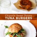 Chipotle Sweet Potato Tuna Burgers