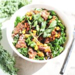 This Southwestern Black Bean Burger Salad will satisfy all your burrito cravings, without having to pay extra for guac. This weeknight meal is ready in less than 30 minutes with the help of Gardein’s Chipotle Black Bean Burger.