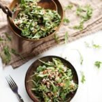 Golden Raisin Wheat Berry Arugula Salad