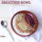 This healthy smoothie bowl is fun to create, decorate and devour. It will satisfy your sweet tooth and kill cravings until lunch.