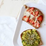 Avocado & Strawberry Coconut Toast