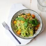 Zoodles with Basil Avocado Sauce